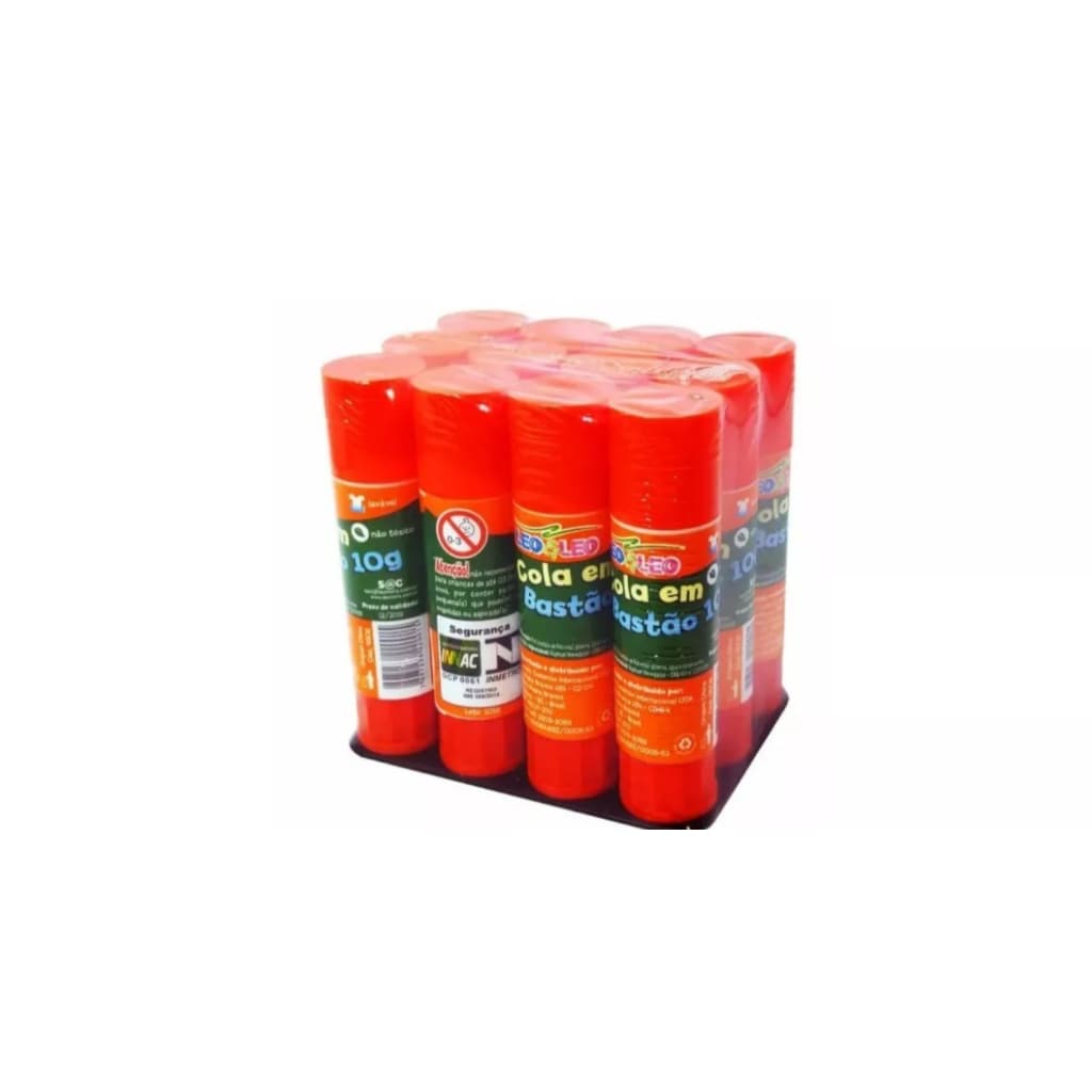 Cola Bastão Cola Escolar E Artesanato 10g Com 6 Unidade