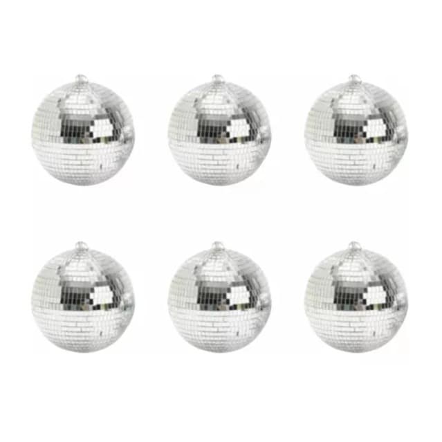 Kit com 6 / 12 Globo Espelhado 5 Cm Decoração Festa Discoteca Aniversário Dança Hallowee Bolos Aniversário