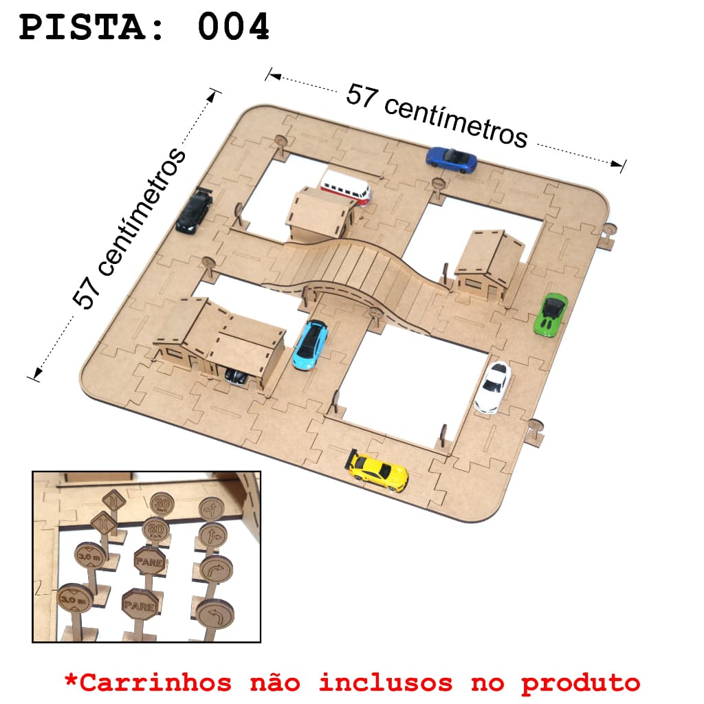 Pista Hot Wheels 004 - Quebra cabeça - (Quebra cabeça) (Hot Wheels) (TriniToy)