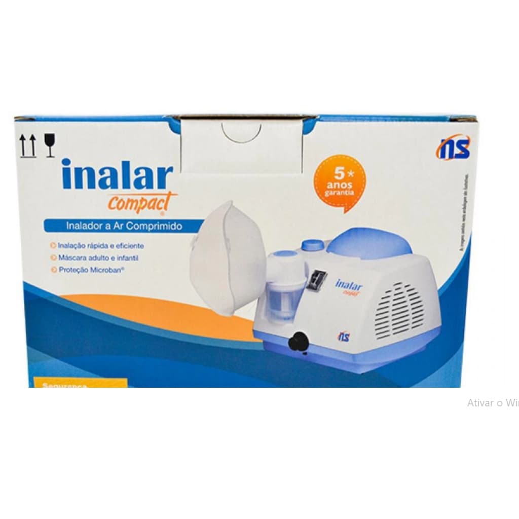 Inalador Ns Inalar Compact Adulto E Infantil Bivolt ORIGINAL completo