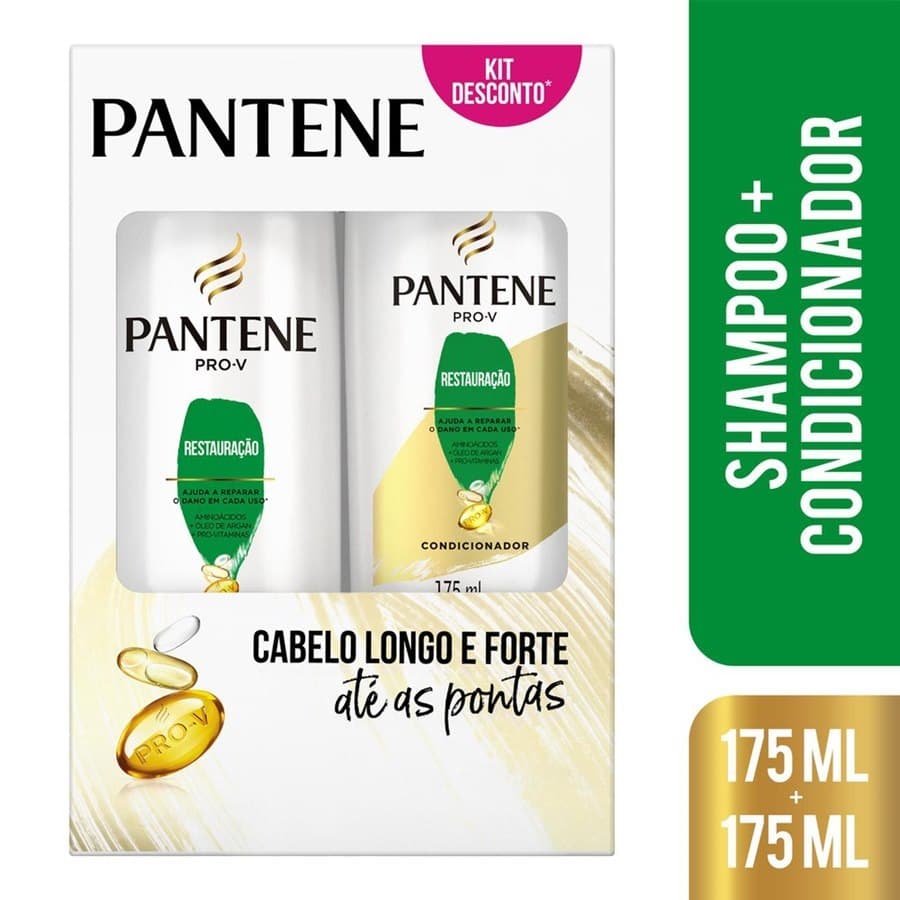 Kit Shampoo 350ml  E Condicionador 175ml Restauração Pantene Original validade 2026 envio Imediato