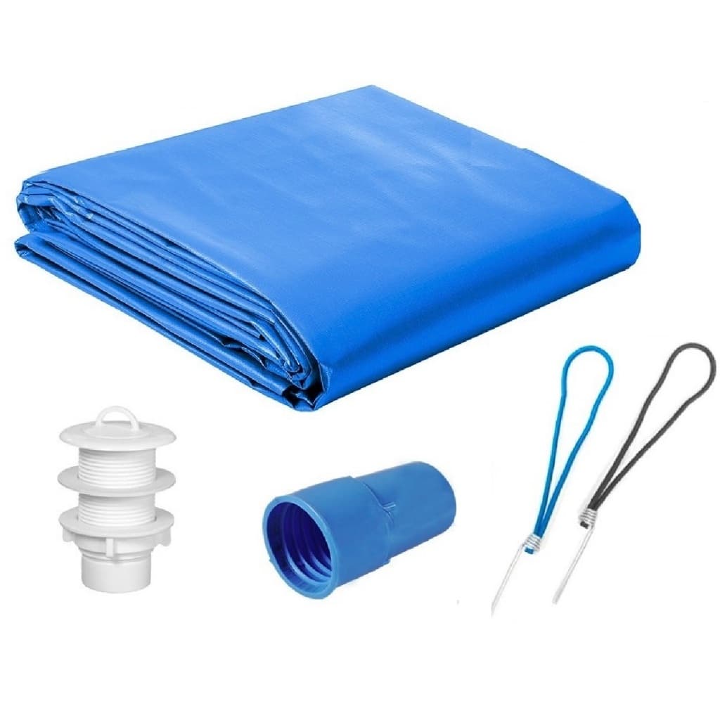 Capa Piscina 4x4 m Dreno 16Pinos 300 Micra - CapaKit