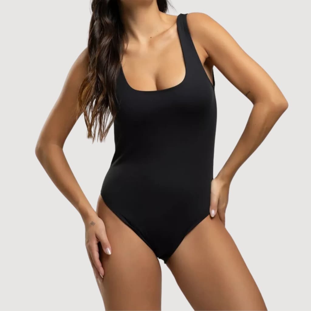 Body Maio Feminino Suplex Costa Nua Regata Básico Blusa Blusinha Feminina Preto