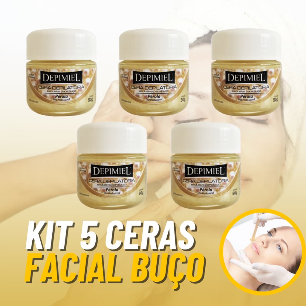 Cera Depilatória Profissional Para Buço Pérola 50g Depimiel Cera Facial