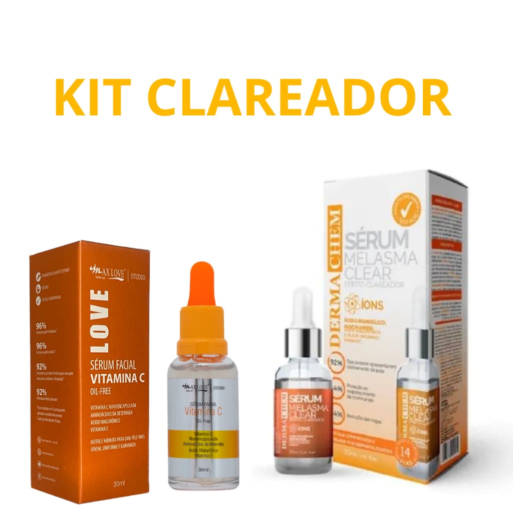Kit Clareador Facial Para Tirar Manchas E Melasma Do Rosto Anti aging resultado Rápido