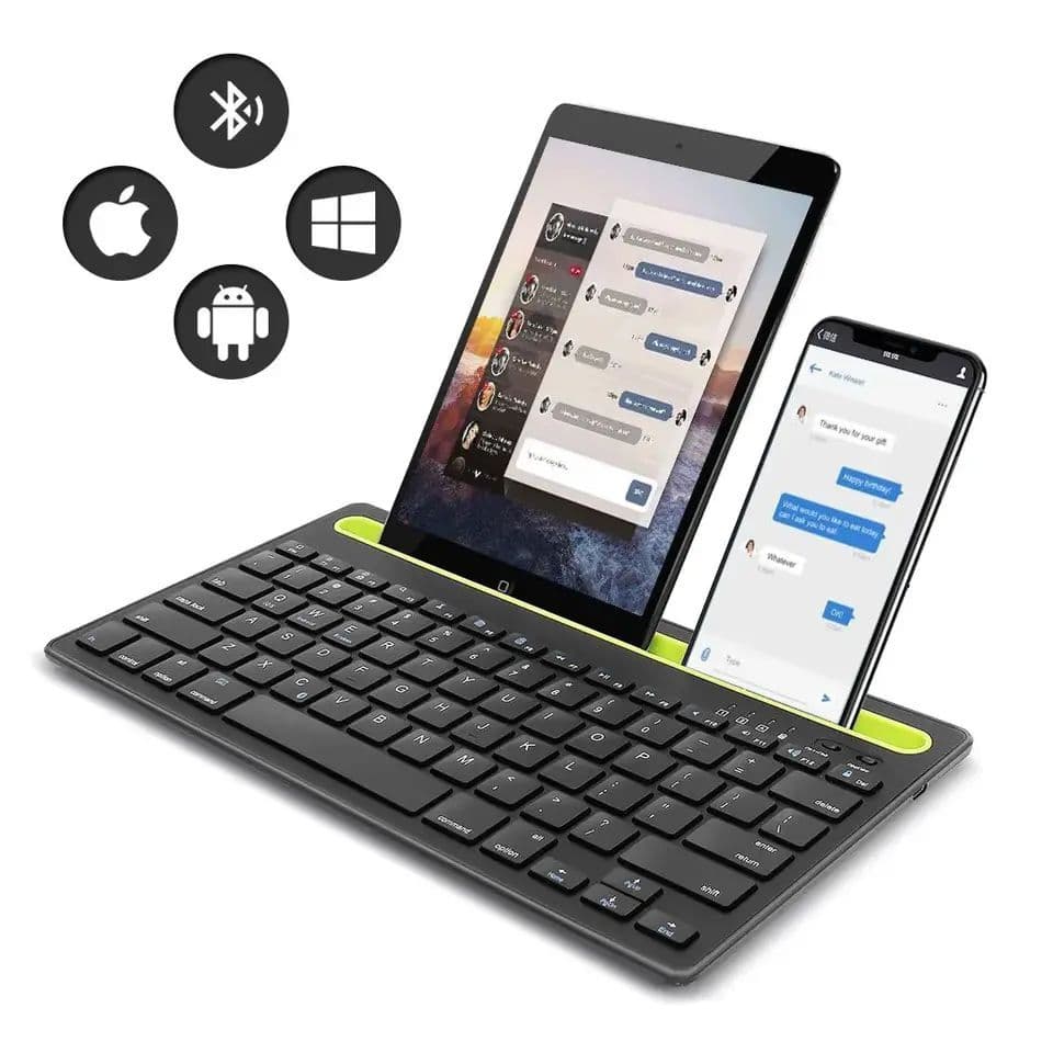 Teclado Bluetooth 3.0 Sem Fio 2.4 ghz Com Suporte Para Tablet Celular VT-199