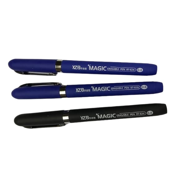 Caneta que  Apaga A Fricção - Apaga Fácil Em Azul 0,8 Kit C/03