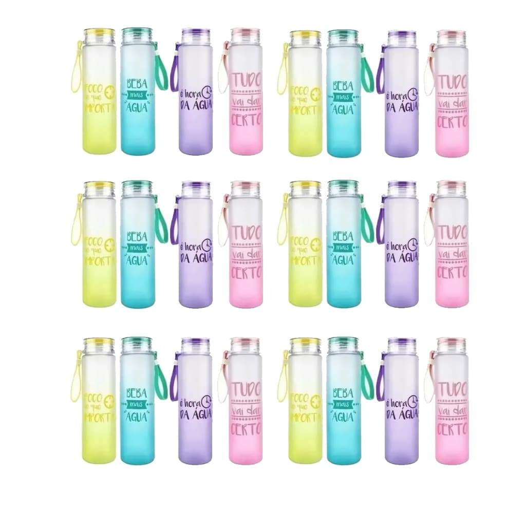Kit 24 garrafinhas 500ml - Lembrancinha para festas infantis.