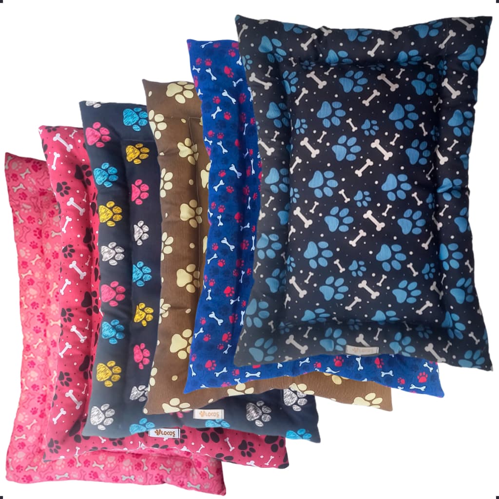 Cama para Cachorro Caminha Pet - Colchonete com Bordas Macio - 70x50cm