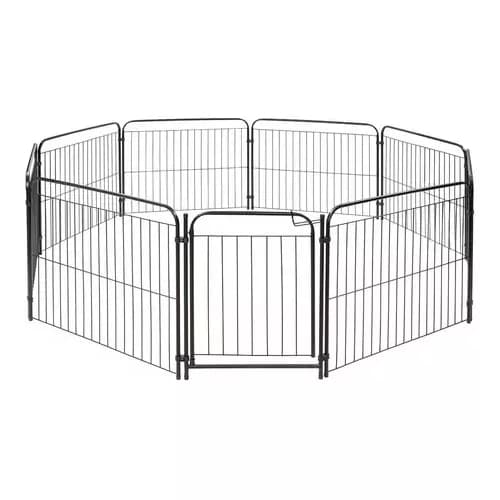 Cercado Cães Canil Pet Cão Cachorro 10/90 Com 1 Portão Pet Útil