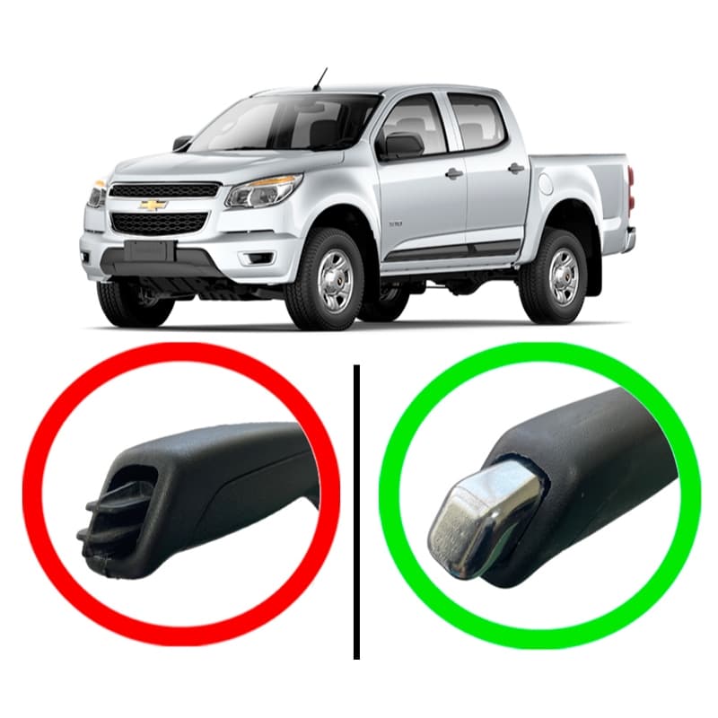 Botão Cromado Alavanca Freio De Mão Gm S10 Ltz 2012 - 2024