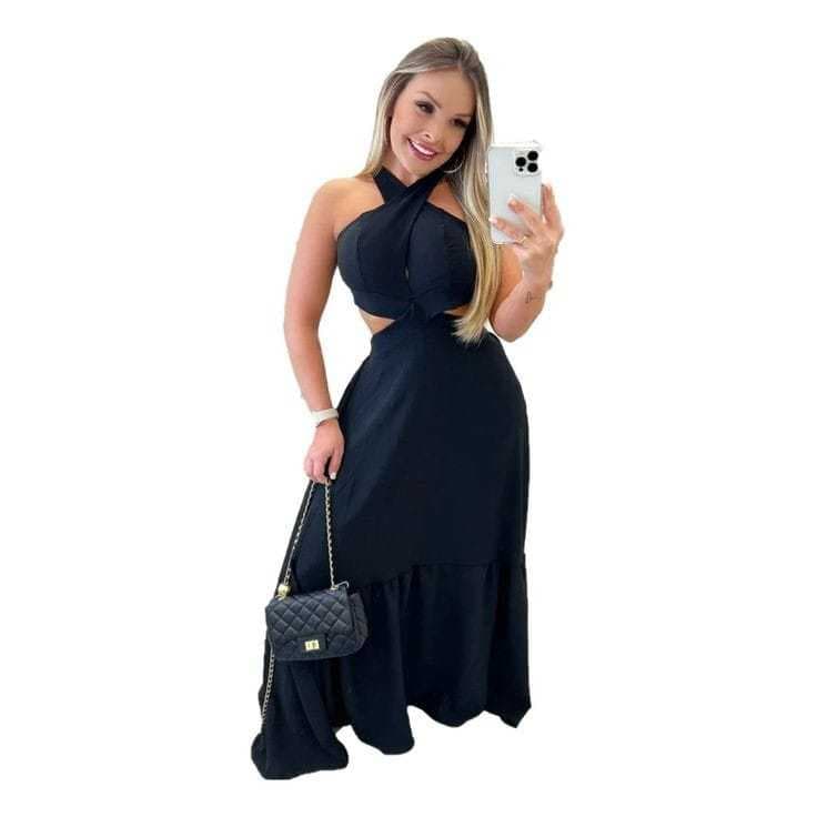 VESTIDO MULTIFORMA VESTIDO LONGO VESTIDO DUNA FORRADO