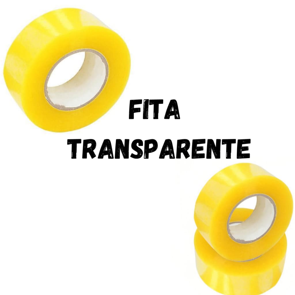 Fita Transparente Larga Durex resistente Para Caixa