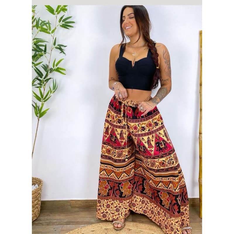 calça pantalona indiana