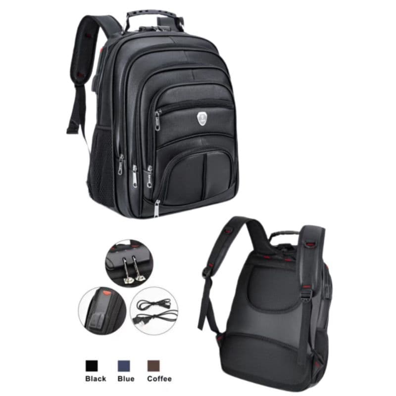 Mochila Escolar Reforçada Notebook Impermeável Cabo De Aço
