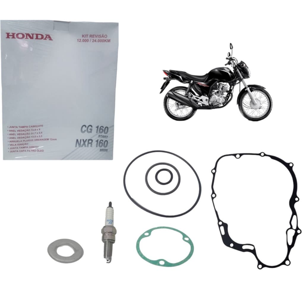Kit Revisão 12.000 M e 24.000 KM CG Start 160 - Original Honda