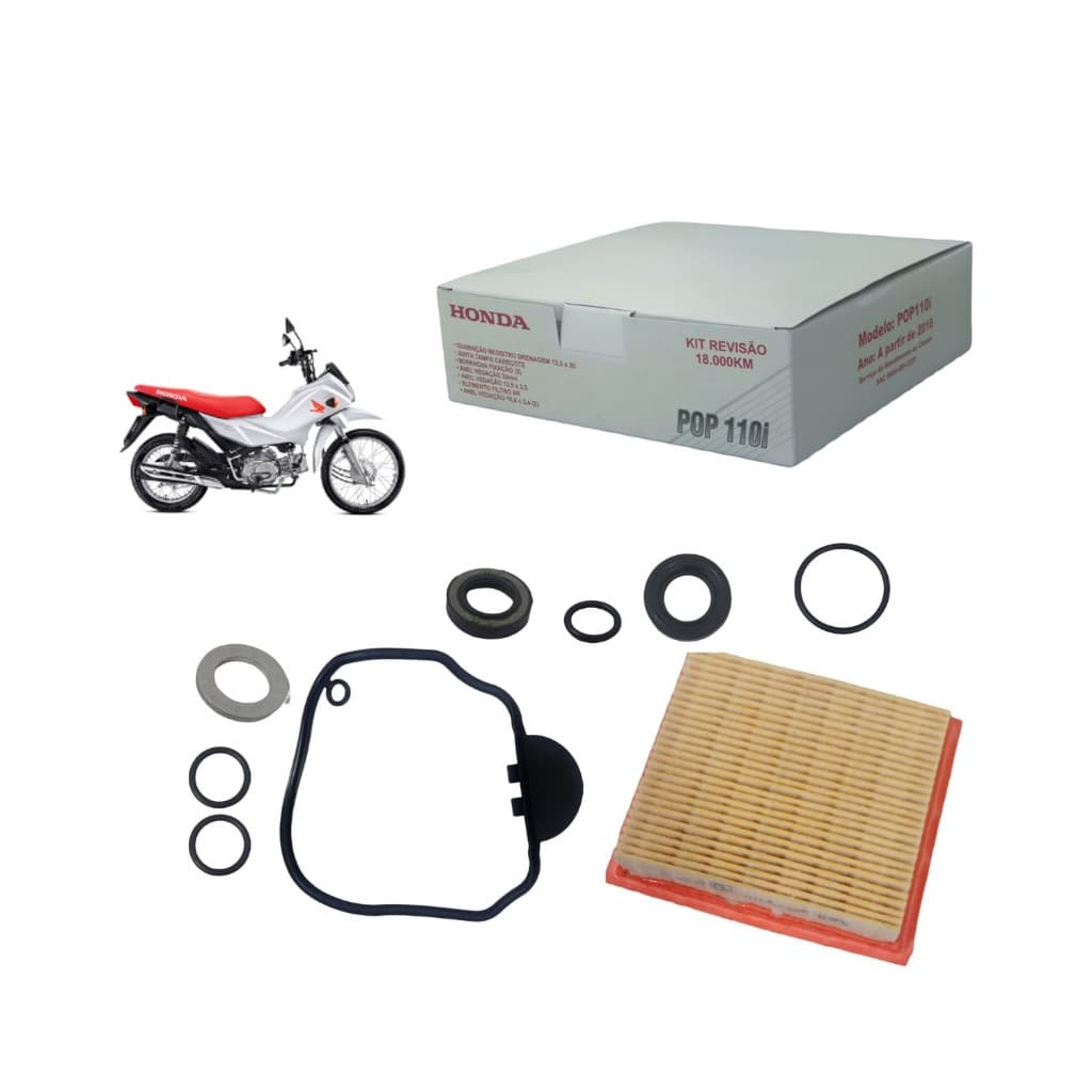 Kit Revisão 18.000 KM POP 100 - Original Honda