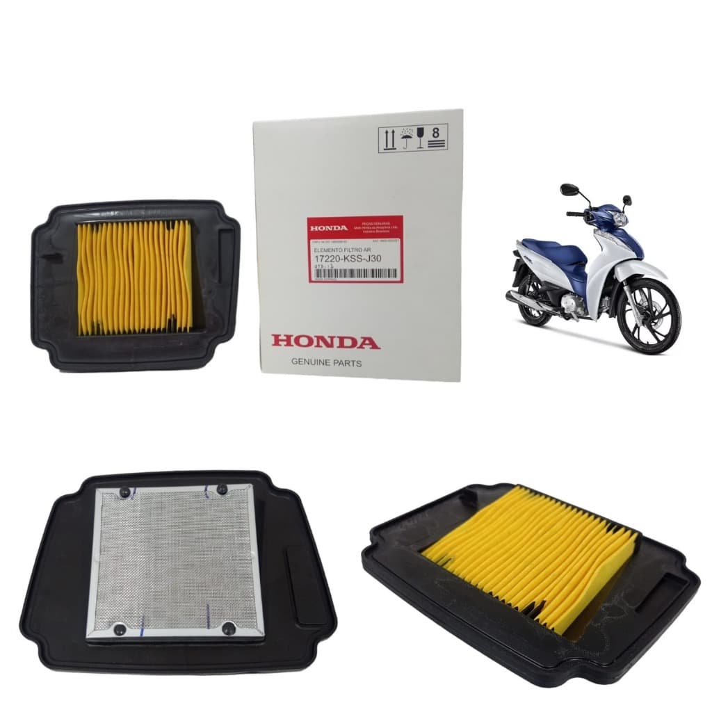 Elemento Filtro de Ar Biz 110 e Biz 125 - Original Honda