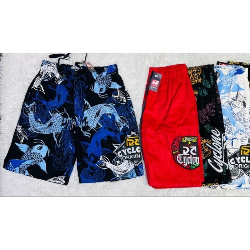 Bermuda Masculina Cyclone de Veludo Premium ( Estampas Variadas)