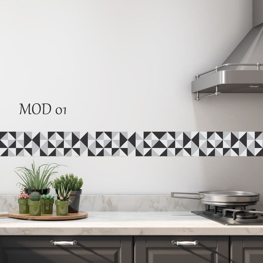 Faixa Adesivo Decotarivo Em Vinil Para Cozinha À Prova D'agua 100x15cm