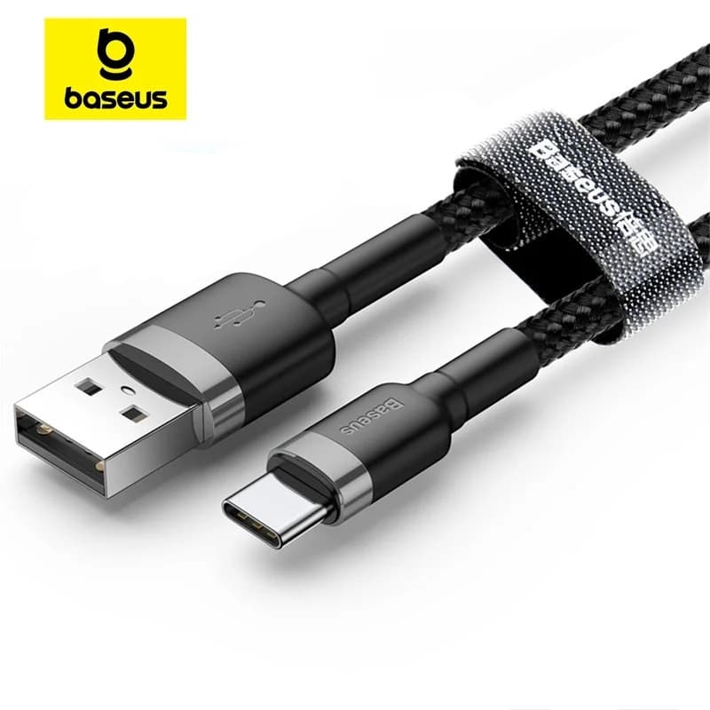 Baseus usb tipo c cabo para samsung, iphone, xiaomi, poco, cabo de 3.0 de carga rápida usb c carregamento rápido