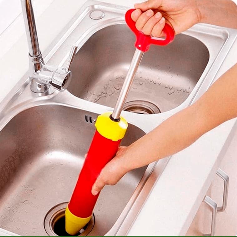 Desentupidor Para Pias e Ralos Bomba Manual A Vácuo SNH06 Snel Home