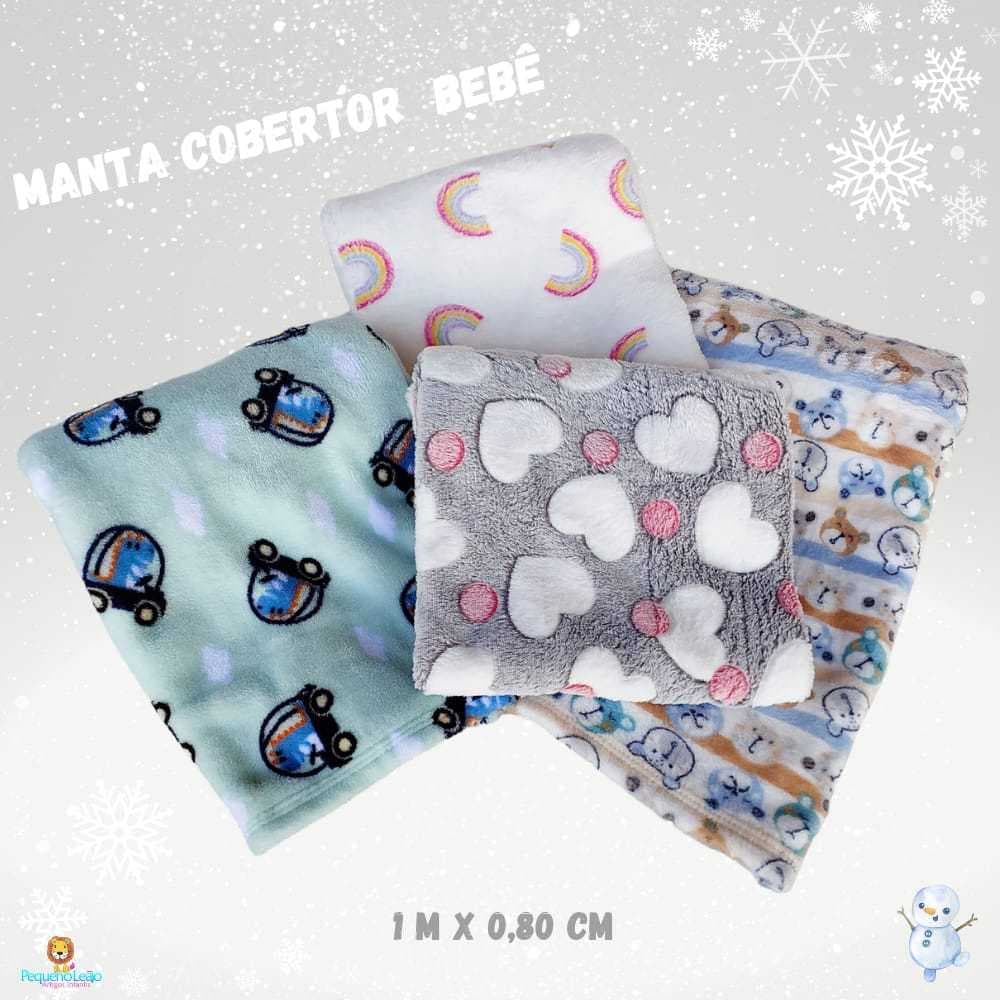 Manta Cobertor Bebe Infantil Soft para Berço Microfibra Antialérgica