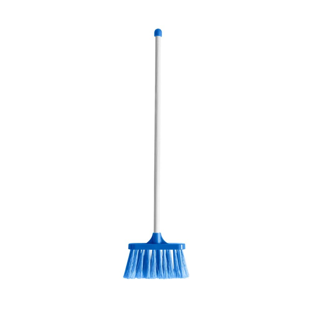 Brinquedo Infantil Menino Vassoura Cor Azul Kit Limpeza Infantil