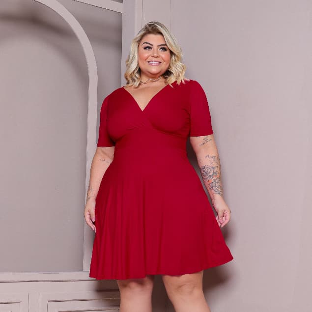 Vestido Plus Size Moda Evangélica Social Elegante Soltinho