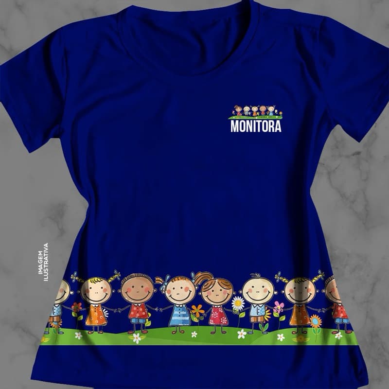 Blusa Feminina Tshirt Camisa Camiseta Monitora