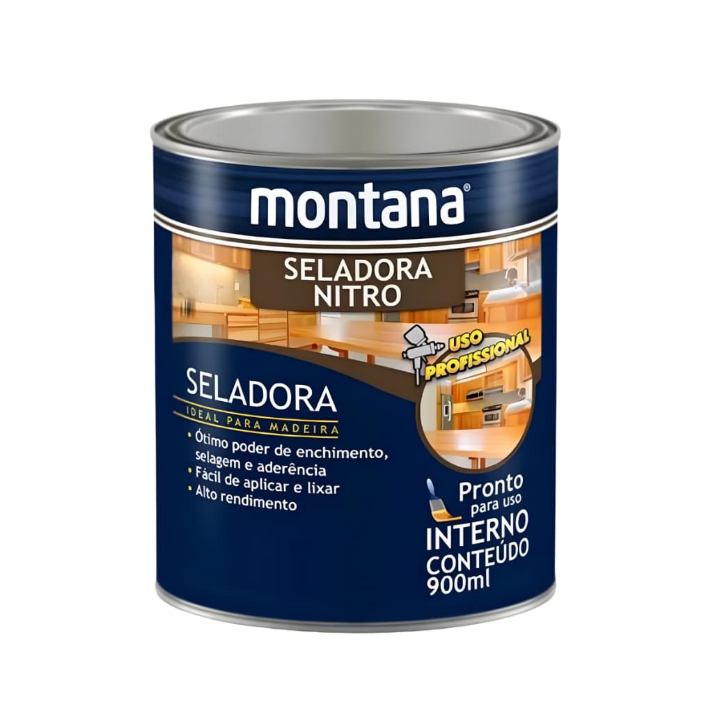 Seladora Nitro Semi-brilho Para Madeira 900 Ml Montana