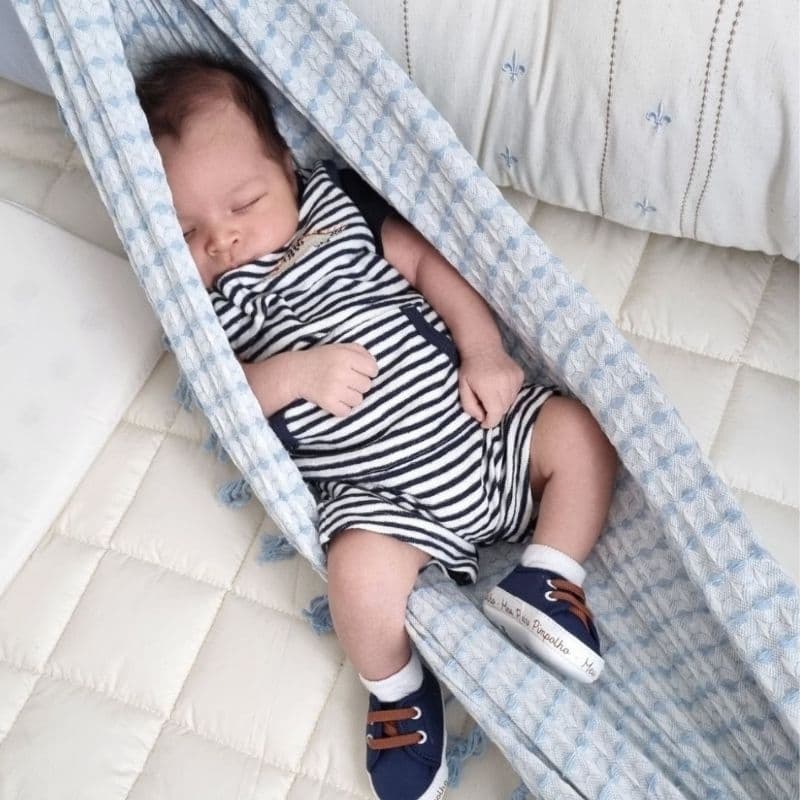Rede de Descanso para Berço Resistente Segura Infantil Criança Bebe Menino Menina Azul Rosa Verde Amarelo Branco