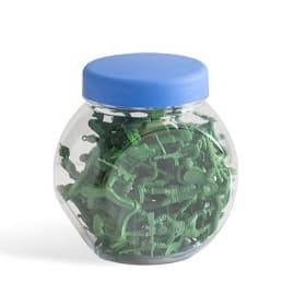 Brinquedo de Menino Kit com 48 Soldadinhos de Brinquedo no Pote Sortidos Cor Verde