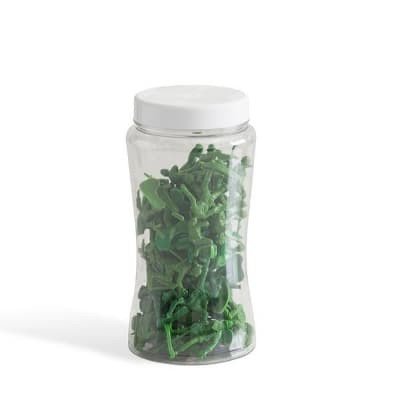 Brinquedo de Menino Kit com 60 Soldadinhos de Brinquedo no Pote Sortidos Cor Verde