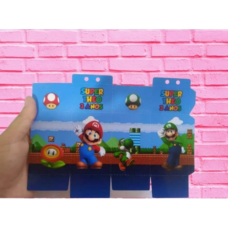 15 unds mini cx milk + 15 unds pirâmides( Super Mário)