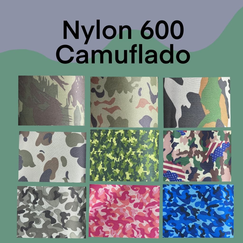Tecido Nylon 600 Camuflado - 50cm X 150cm- varias estampas - para bolsas e mochilas