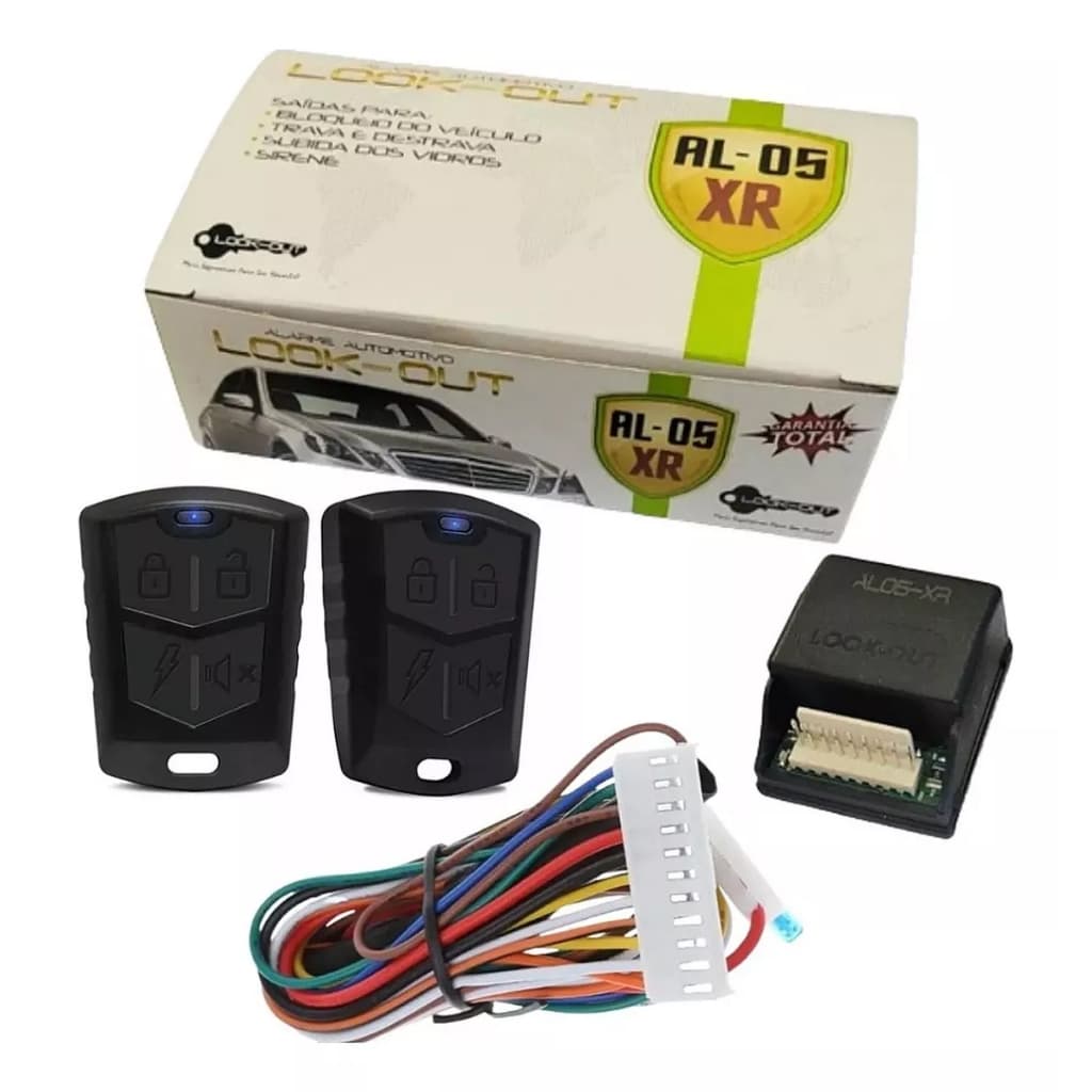 Alarme Veicular Universal 2 Controles Look Out Al05xr Barato