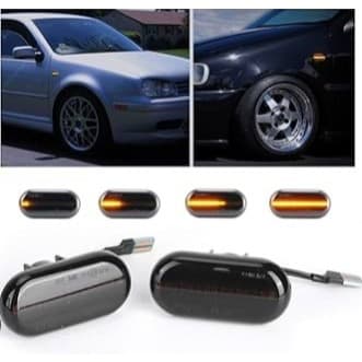 Par de Pisca LED Seta Sequencial Vw Golf Mk4 Amarock Polo Passat Lâmpada lateral Volkswagen