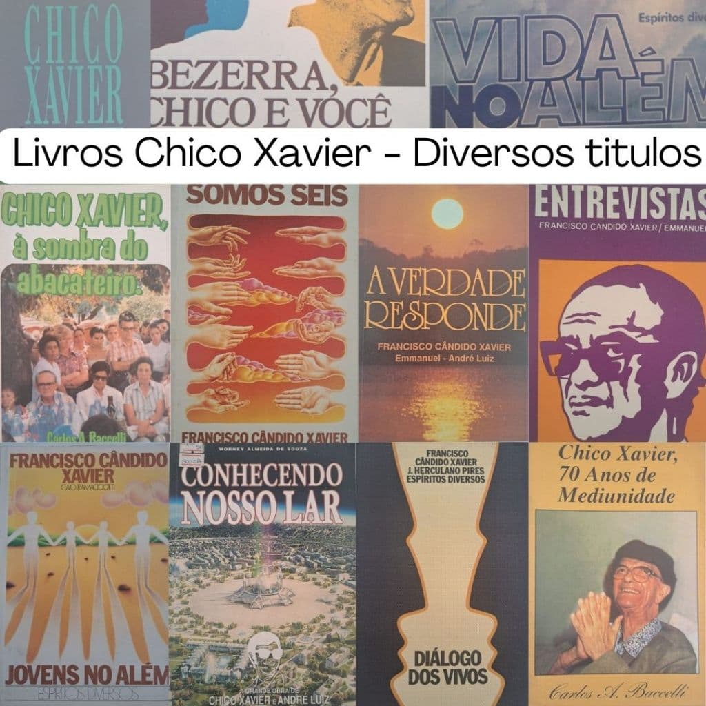 Chico Xavier (Francisco cândido xavier) - Livros diversos titulos - Jovens no além - somos seis