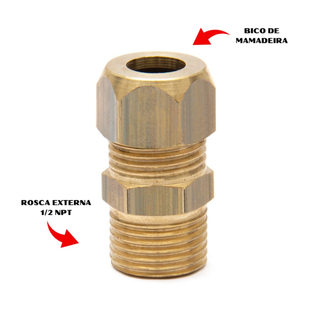 Adaptador Dako Rosca 1/2 Macho Para fogão / Forno / Cooktop