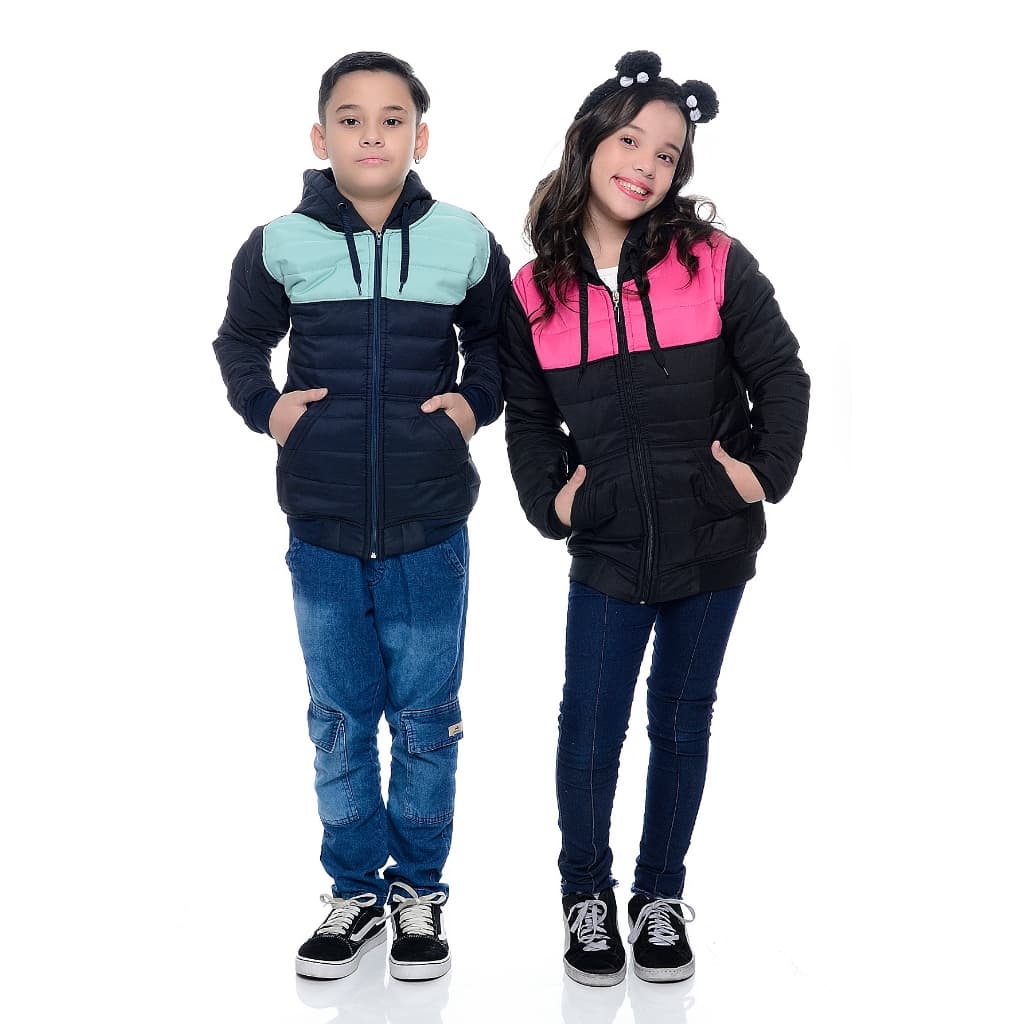 Jaqueta bobojaco jaco infanto juvenil moda outono inverno moda