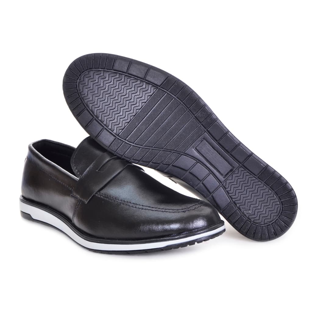 Sapato Masculino Oxford Casual Social Confortável Couro Ecológico Calce Fácil Urbano