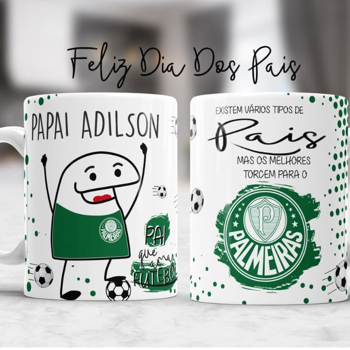 Caneca personalizadas com Nome TIMES FLORK - Vários Modelos