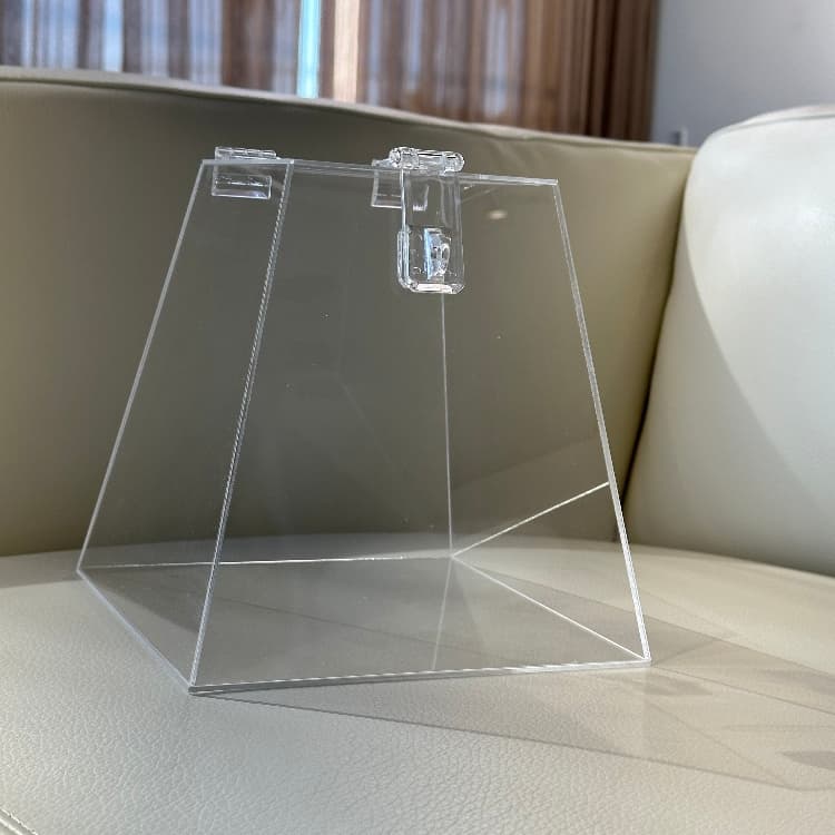 Urna Acrílico Transparente Retangular ou Pirâmide - 20 x 20 x 12cm