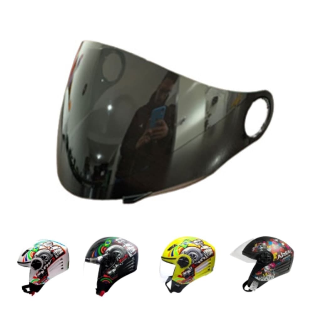 Viseira Fumê Capacete Fw3 Aberto X Open Polivisor (1788F)