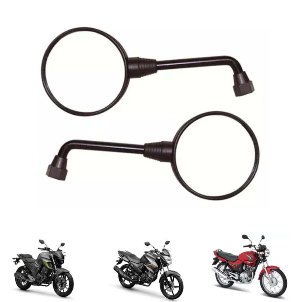 Retrovisor Redondo Sport Par Espelho Moto Yamaha - Awa (542)