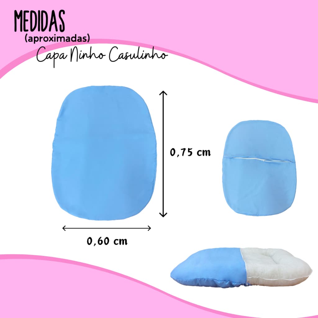 CAPA para Ninho Redutor Casulinho Macio e Confortável - Várias Cores