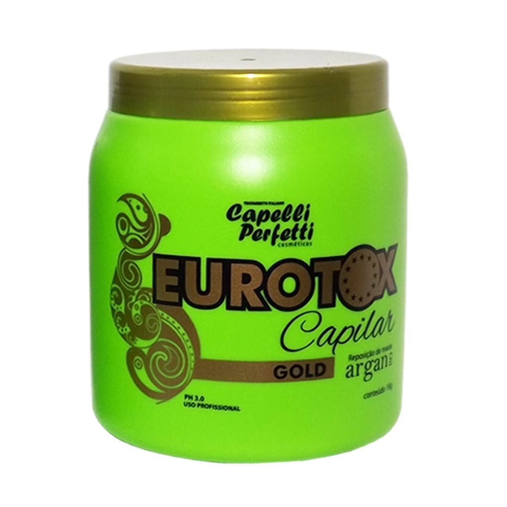 Botox Capilar Eurotox Gold Fusion 1kg Argan Oil