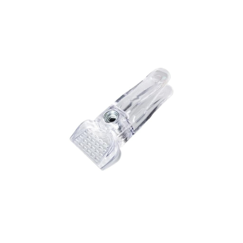30 Presilhas Acrílico Cristal Transparente p/ Cabides
