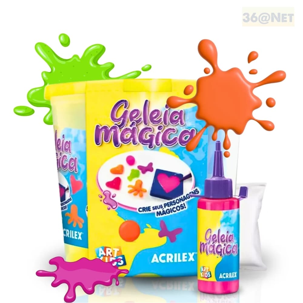 BALDE GELEIA MAGICA 4 CORES - ACRILEX